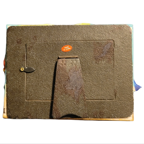 Vtg Frame Pirate Rum Captain Parrot Sword Gun Revolver Rat Treasure Map - Picture 3 of 3